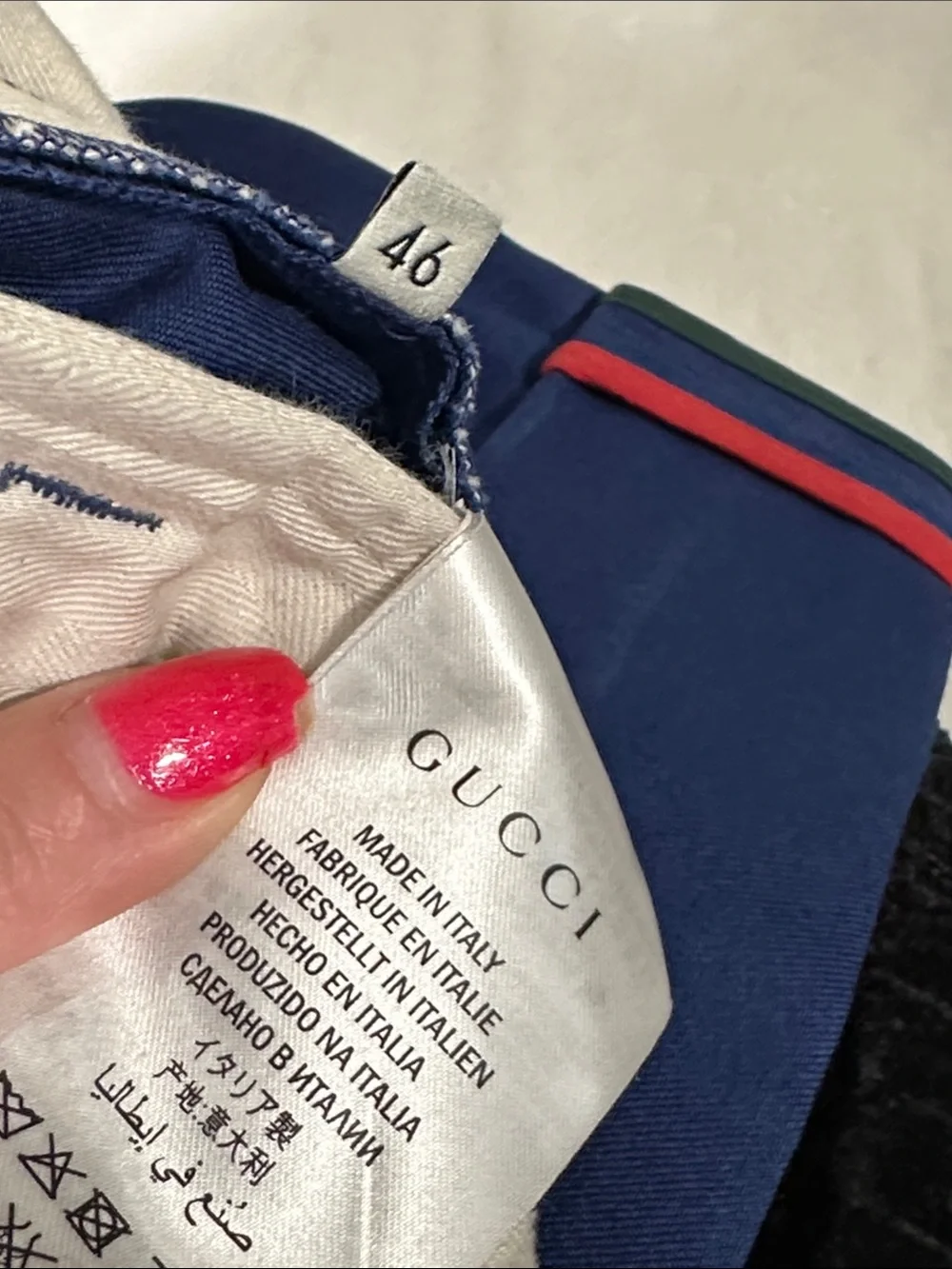 Gucci tailored navy